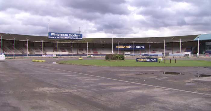 Wimbledon Stadium in London England held its last dog race in March 2017