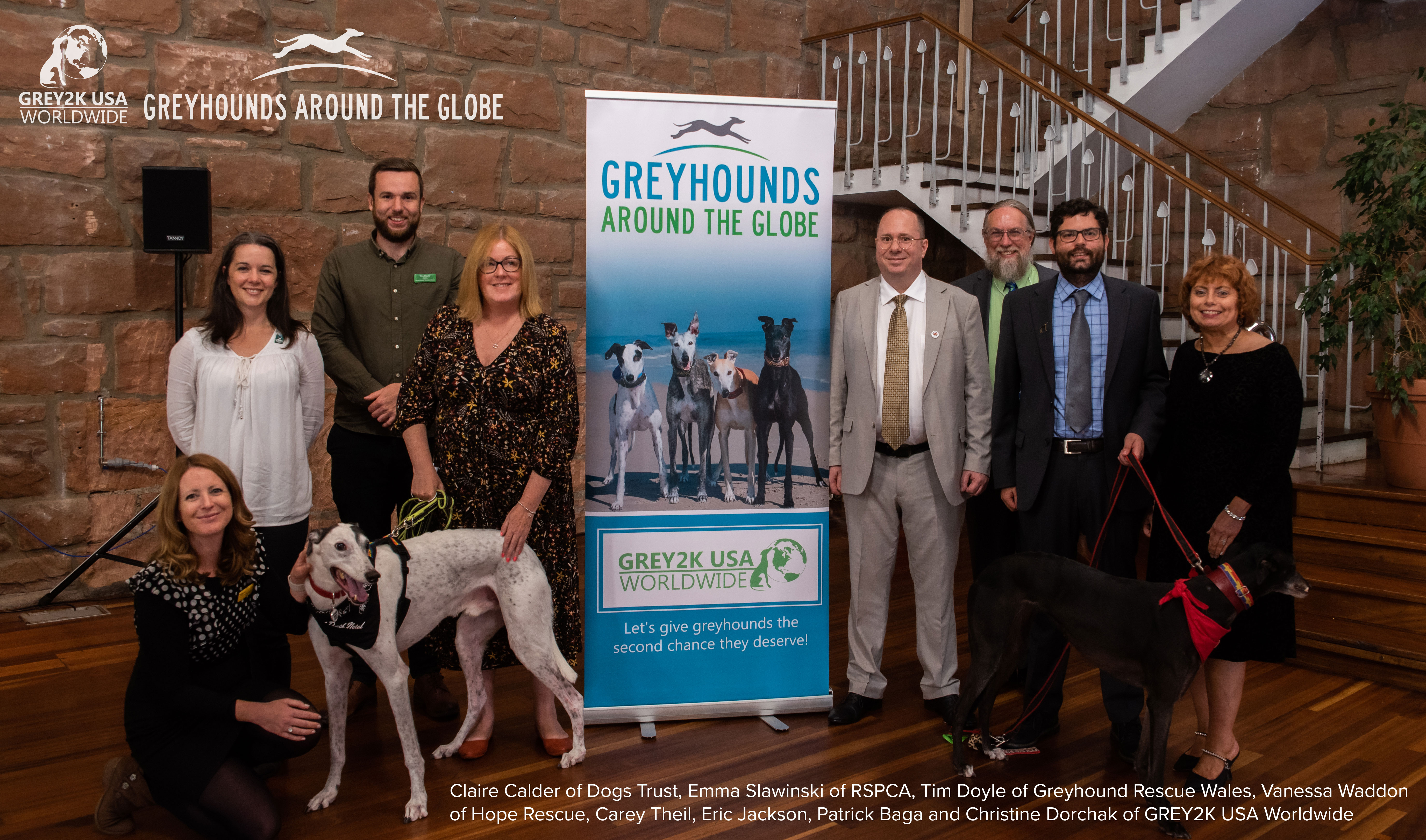 Greyhounds Around the Globe in Edinburgh Scotland featuring Claire Calder, Emma Slawinski, Tim Doyle, Carey Theil, Eric Jackson, Patrick Baga, and Christine Dorchak